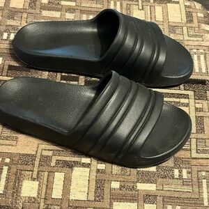 Men's Black Slide Sandals - Comfortable Casual Slides
